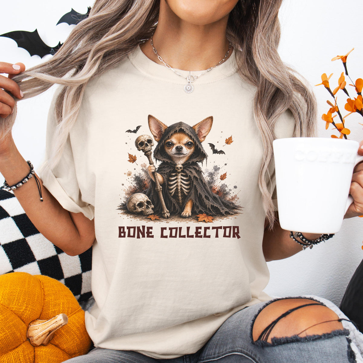 Skeleton Chihuahua Halloween Shirt