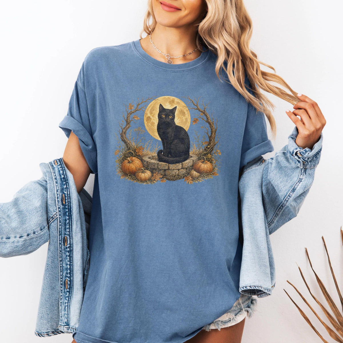 Witchy Black Cat Halloween Shirt