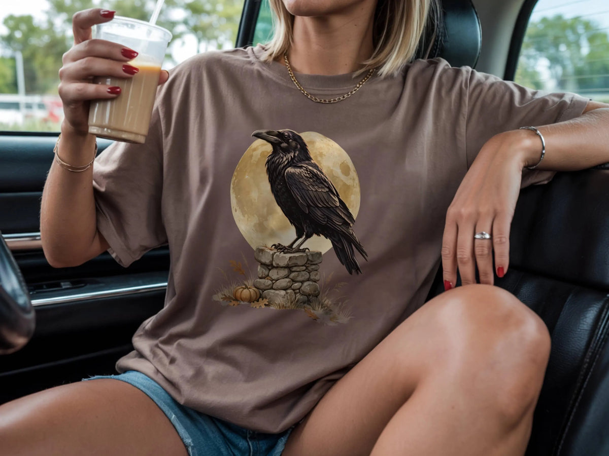 Gothic Raven Halloween Shirt