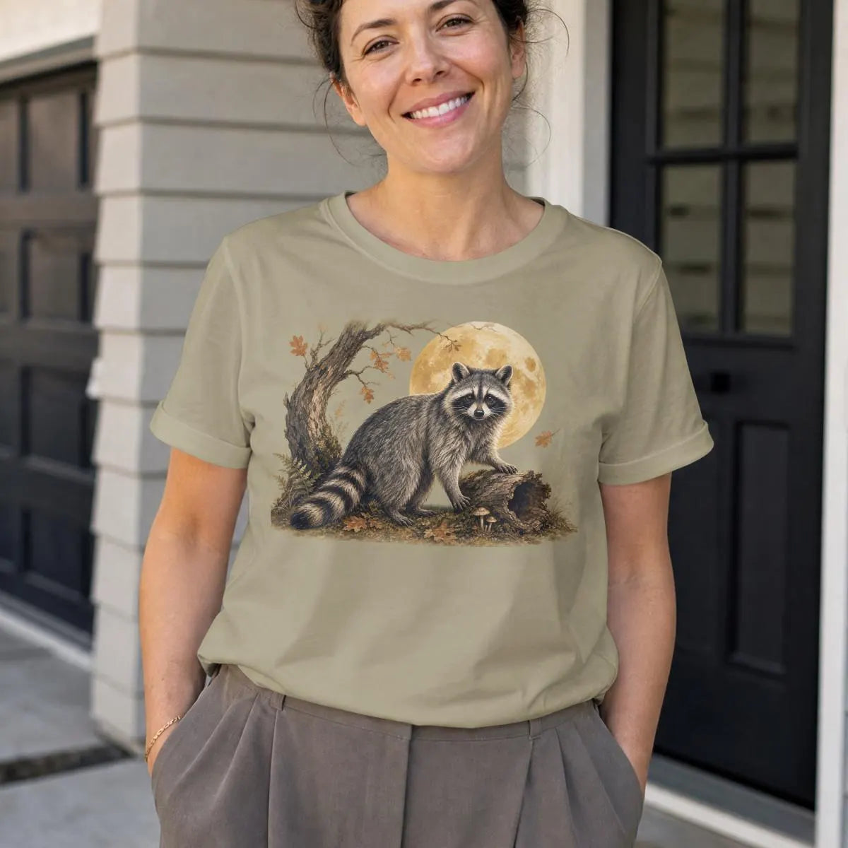 Cottagecore Raccoon Shirt
