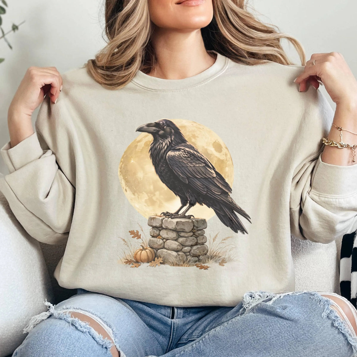 Gothic Raven Sweatshirt