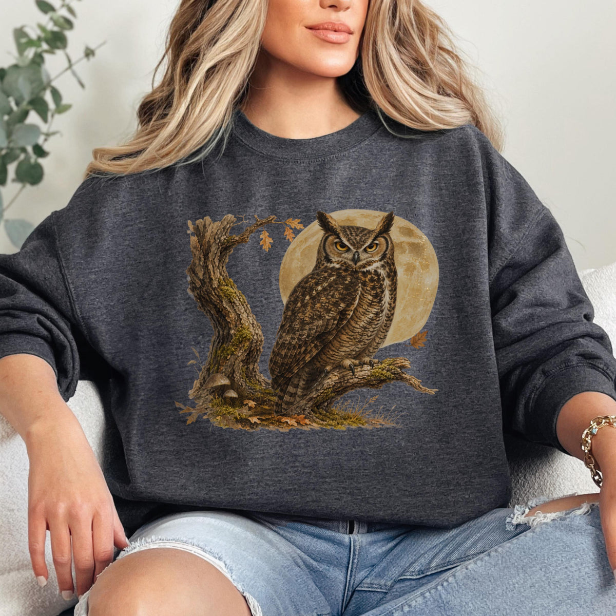 Owl Moon Cottagecore Sweatshirt