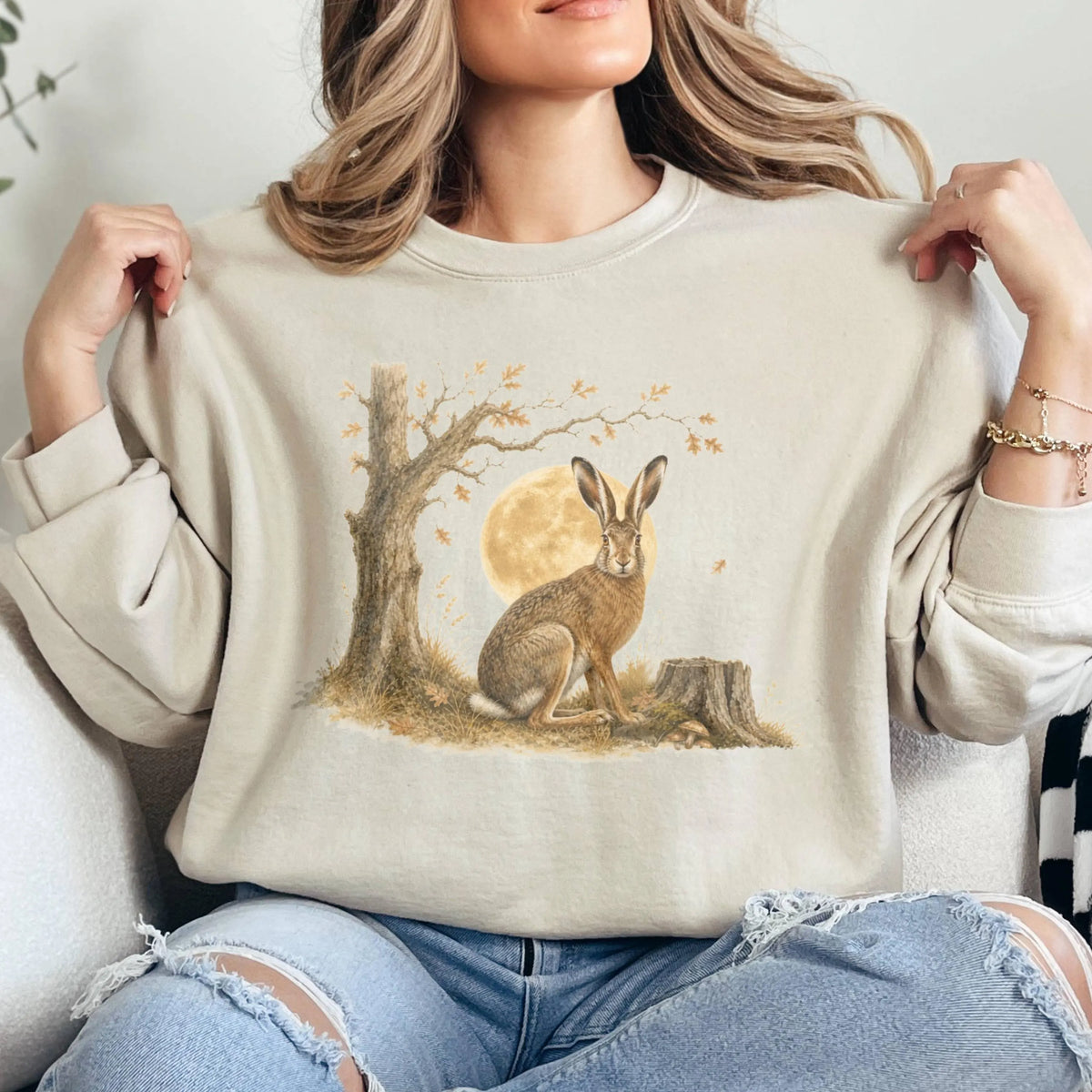 Cottagecore Rabbit Crewneck
