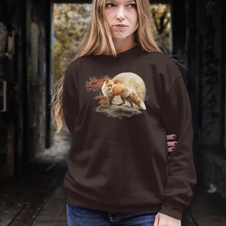 Autumn Woodland Fox Crewneck