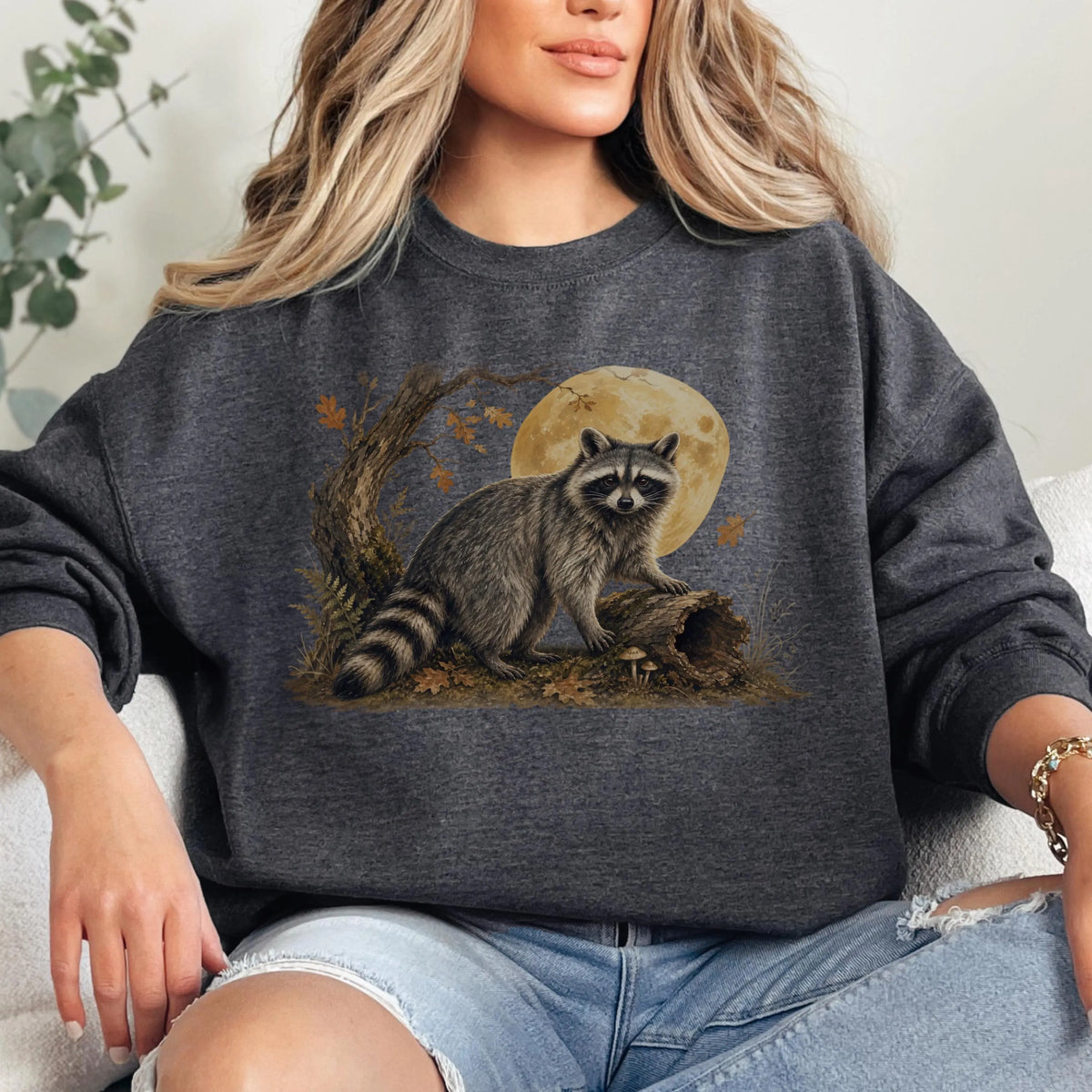 Cottagecore Raccoon Sweatshirt