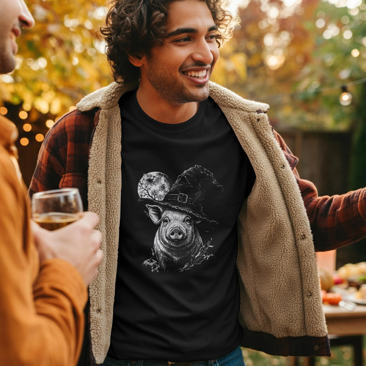 Pig Witch Hat Halloween Shirt