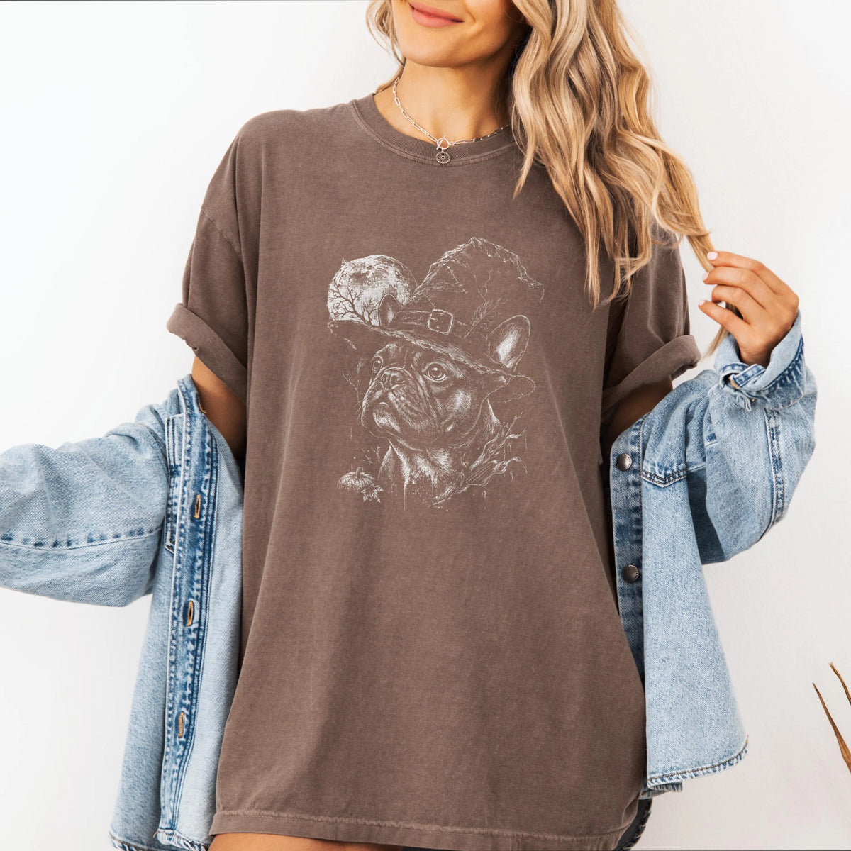 French Bulldog Witch Hat Halloween Shirt