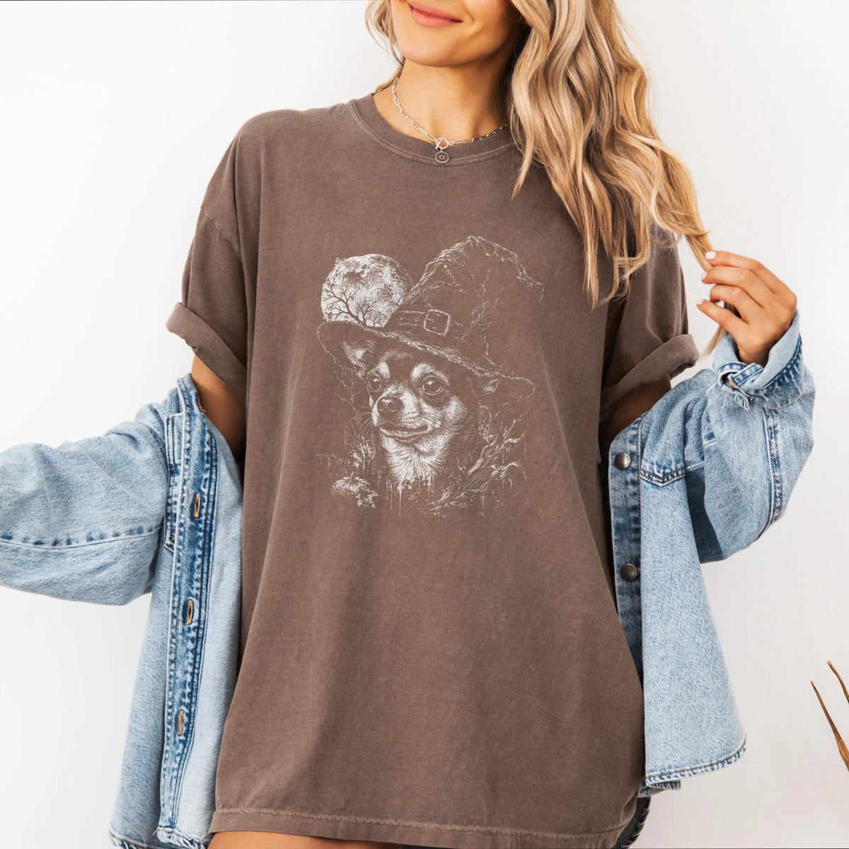 Chihuahua Witch Hat Halloween Shirt