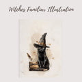 Black Cat Witch Poster
