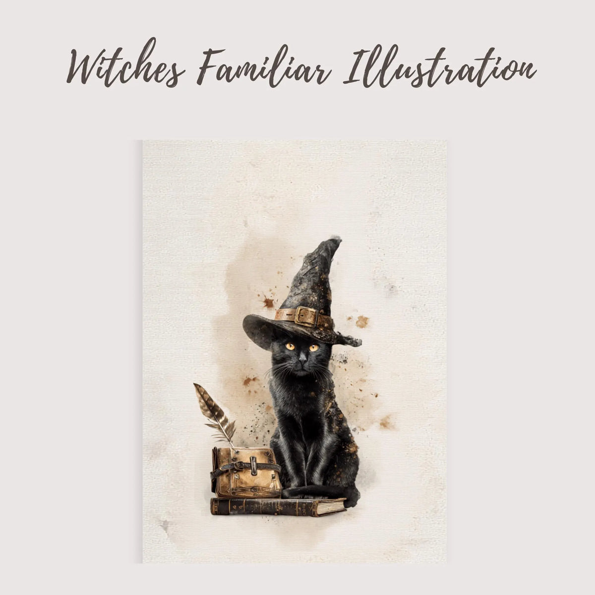 Black Cat Witch Poster