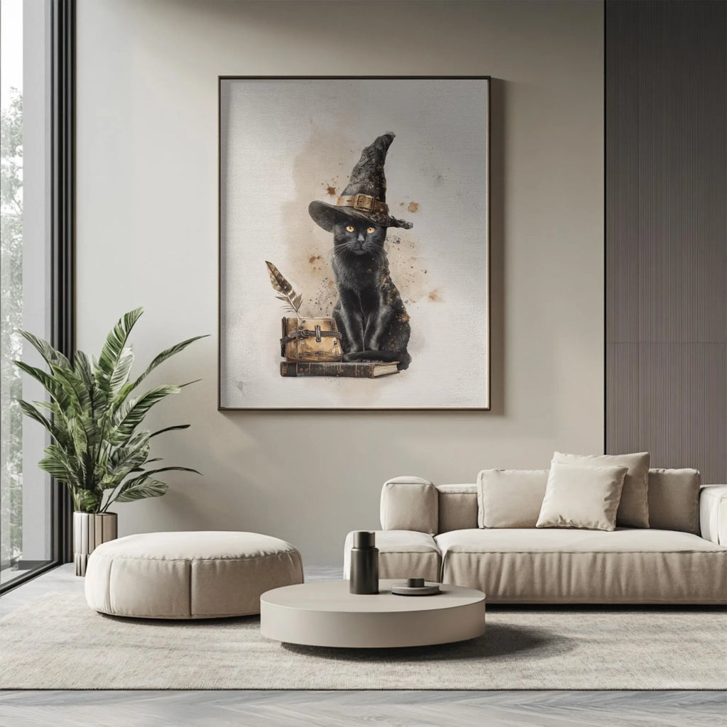 Black Cat Witch Poster