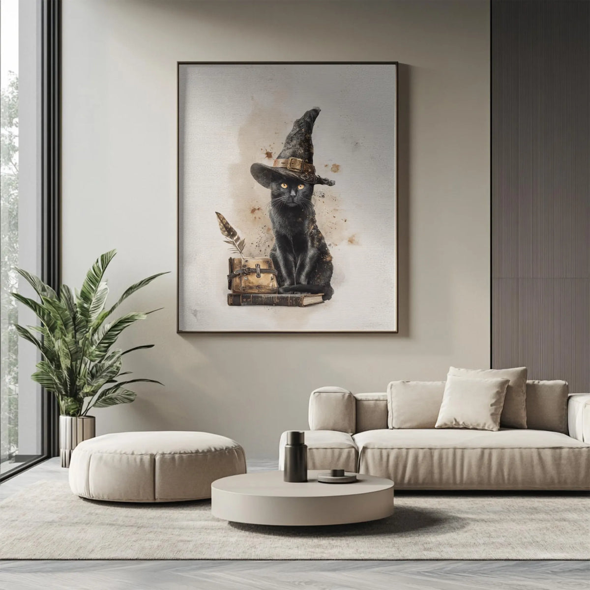 Black Cat Witch Poster
