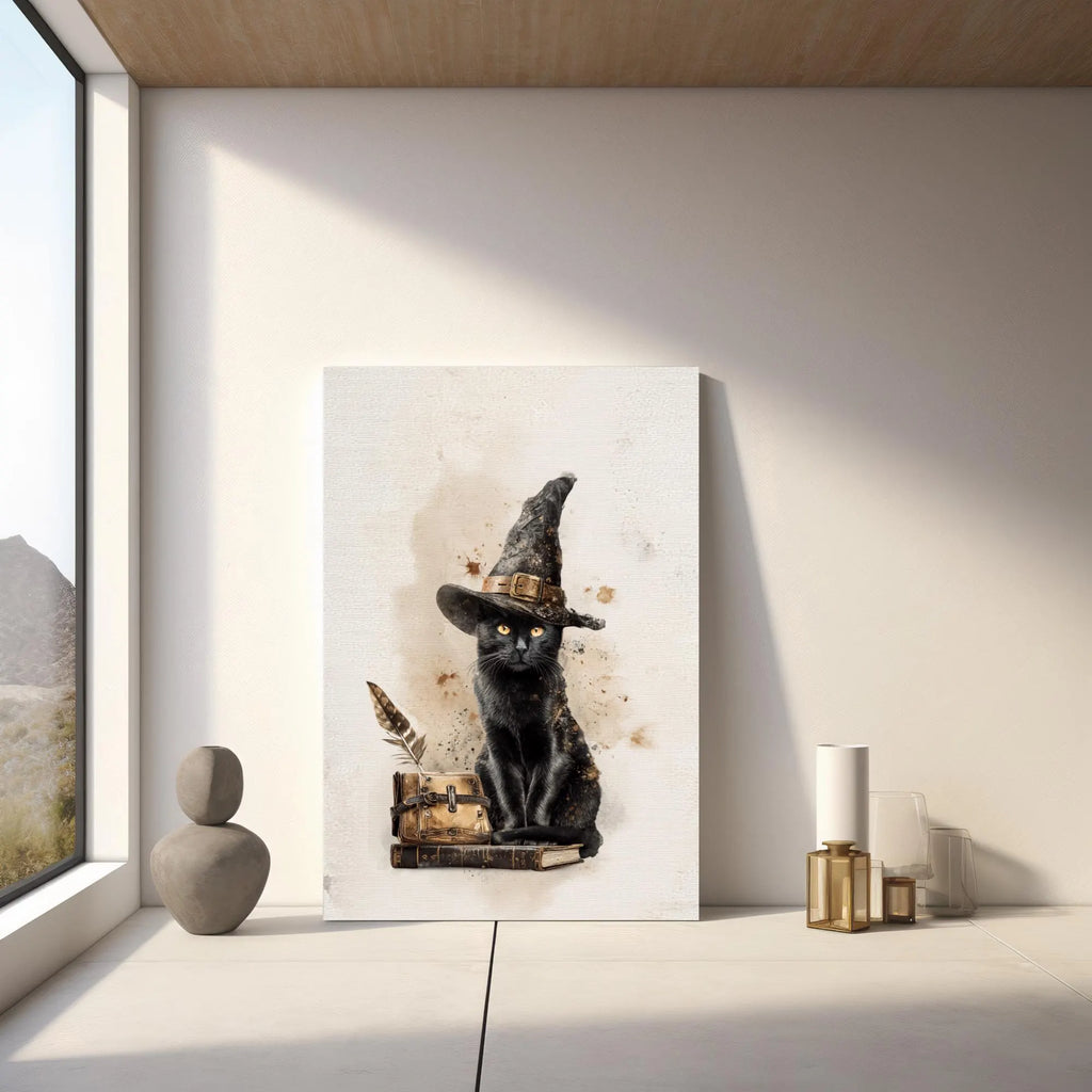 Black Cat Witch Poster