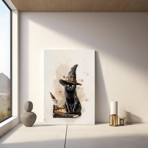 Black Cat Witch Poster