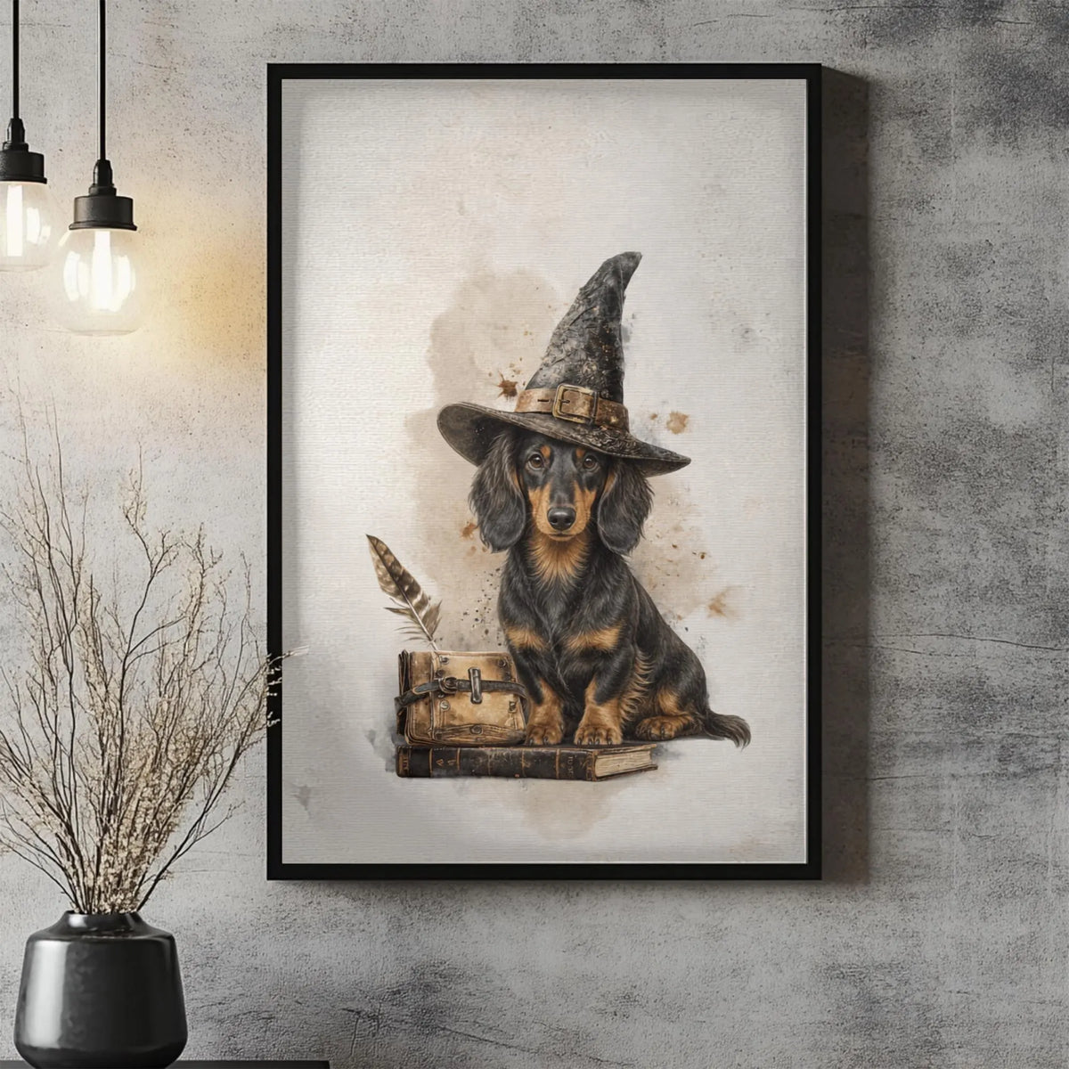 Dachshund Witch Poster