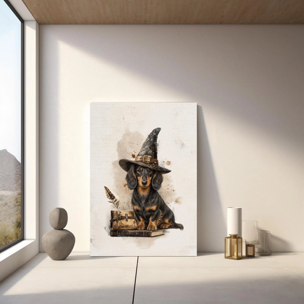 Dachshund Witch Poster