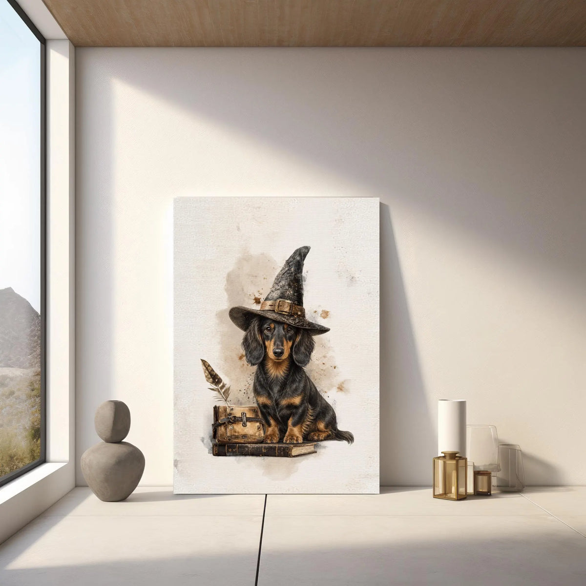 Dachshund Witch Poster