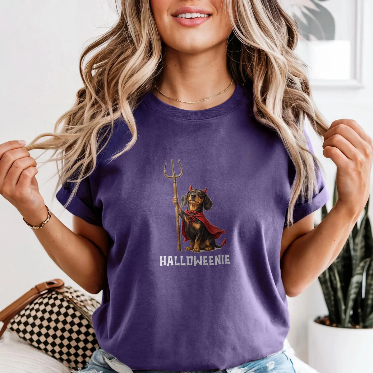 Devil Dachshund Halloween Shirt