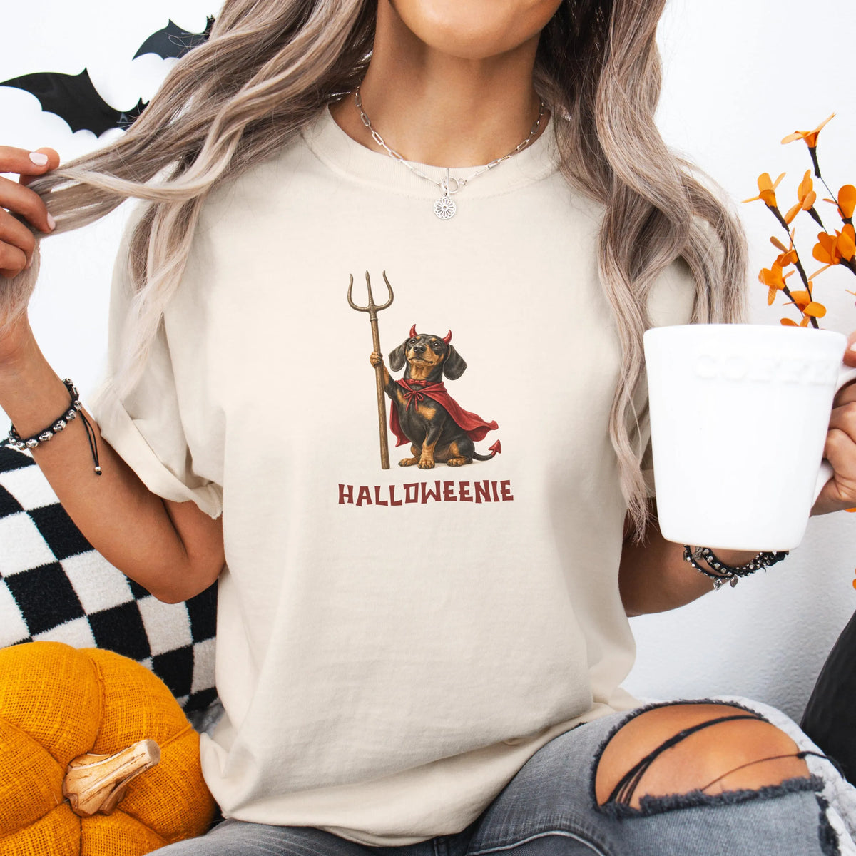 Devil Dachshund Halloween Shirt