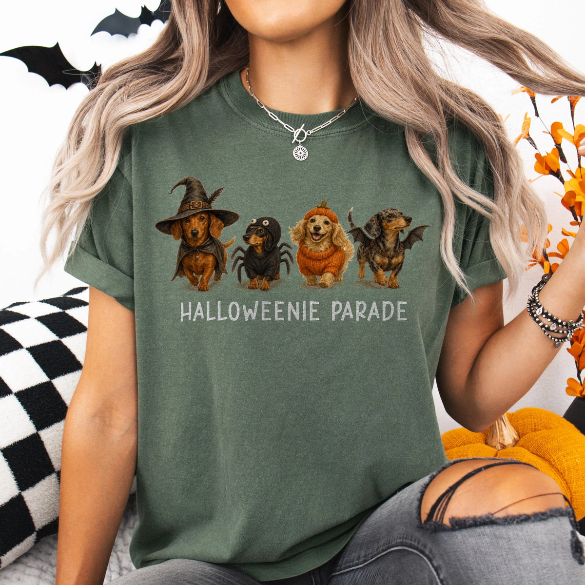 Halloweenie Parade Dachshund Shirt
