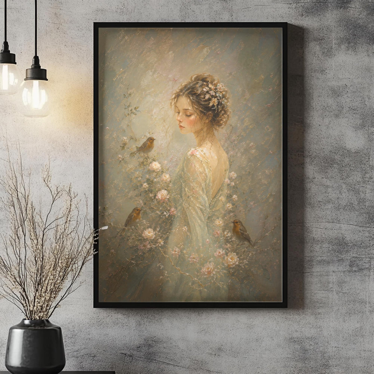 Robin Bird Wall Art Print