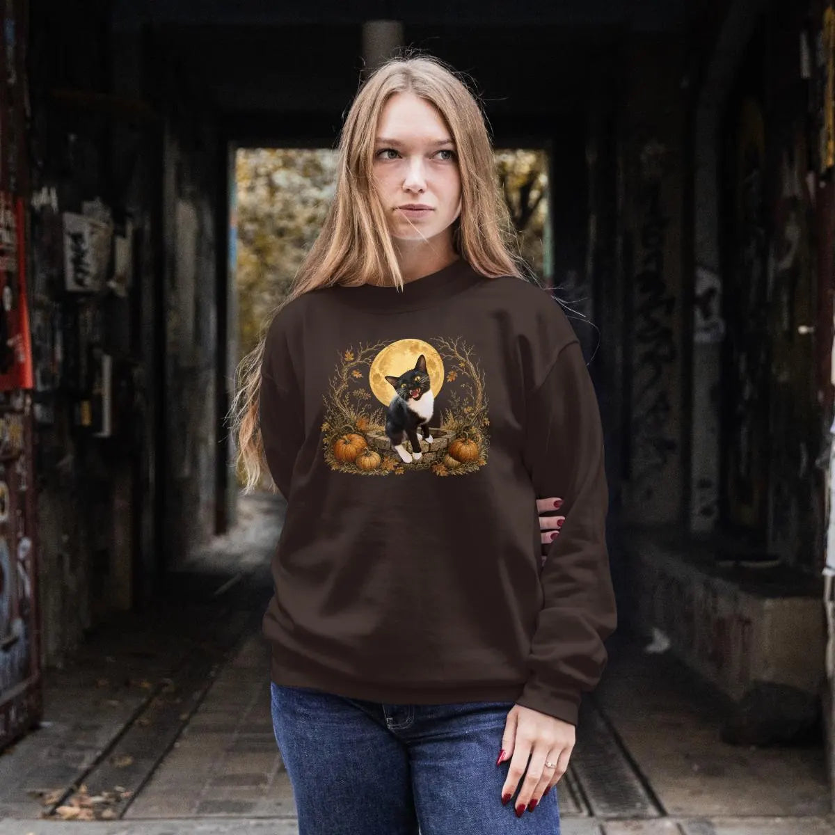 Custom Cat Halloween Sweatshirt