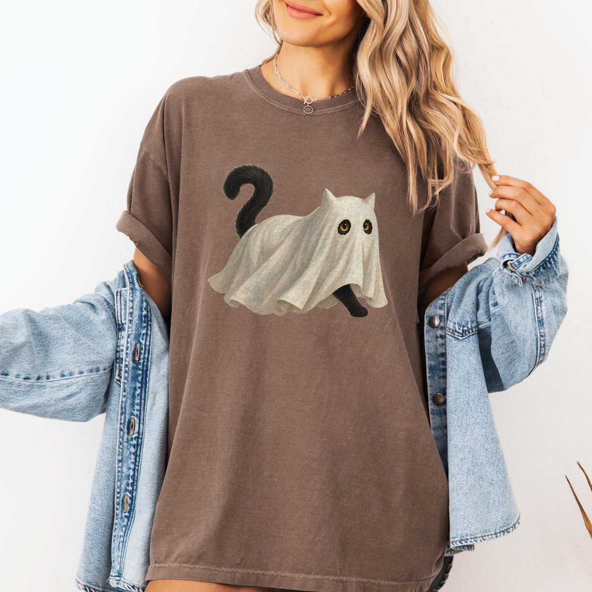 Ghost Cat Halloween Shirt