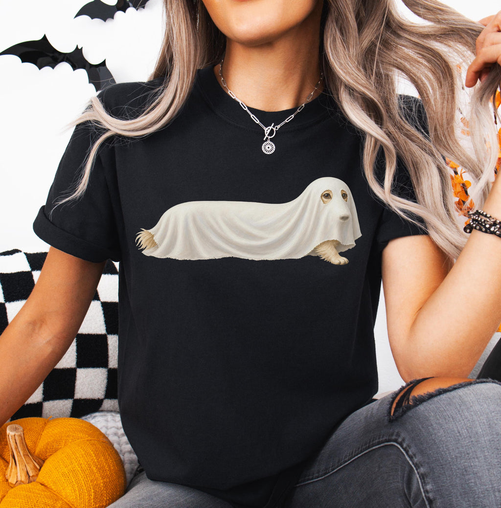 Ghost Dachshund Halloween Shirt