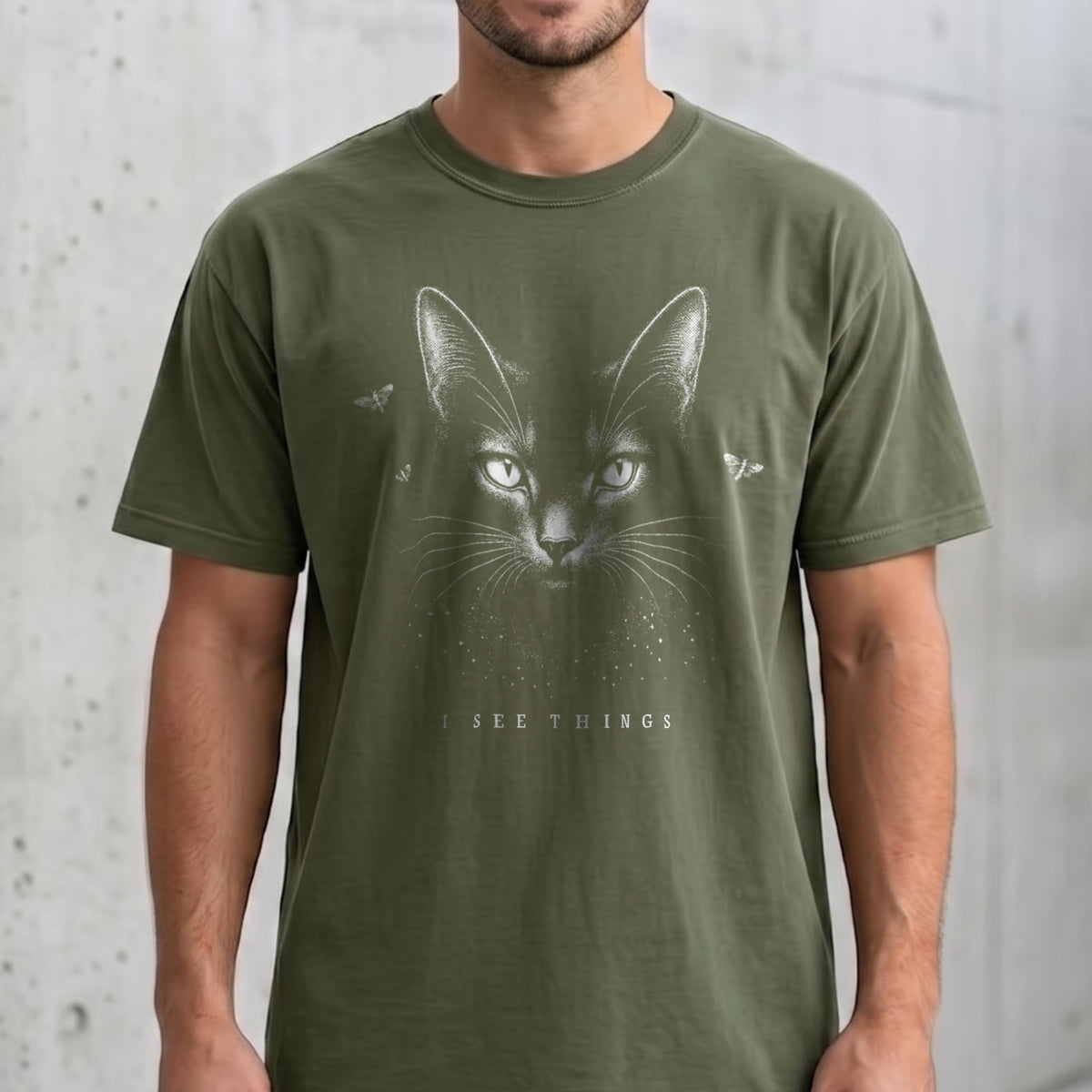 I See Things Black Cat Shirt