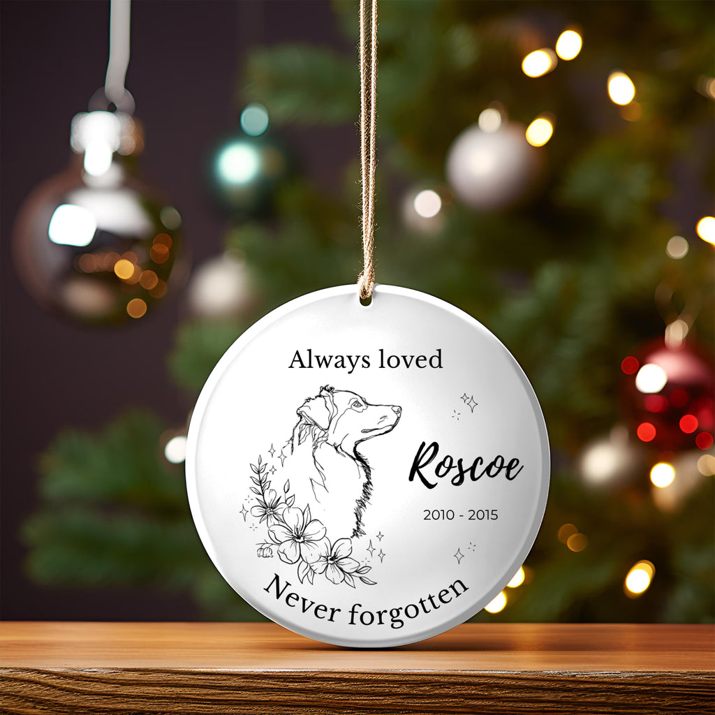 Australian Shepherd Memorial Ornament