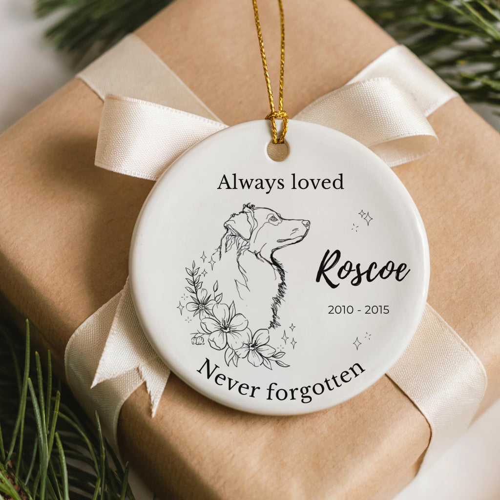 Australian Shepherd Memorial Ornament