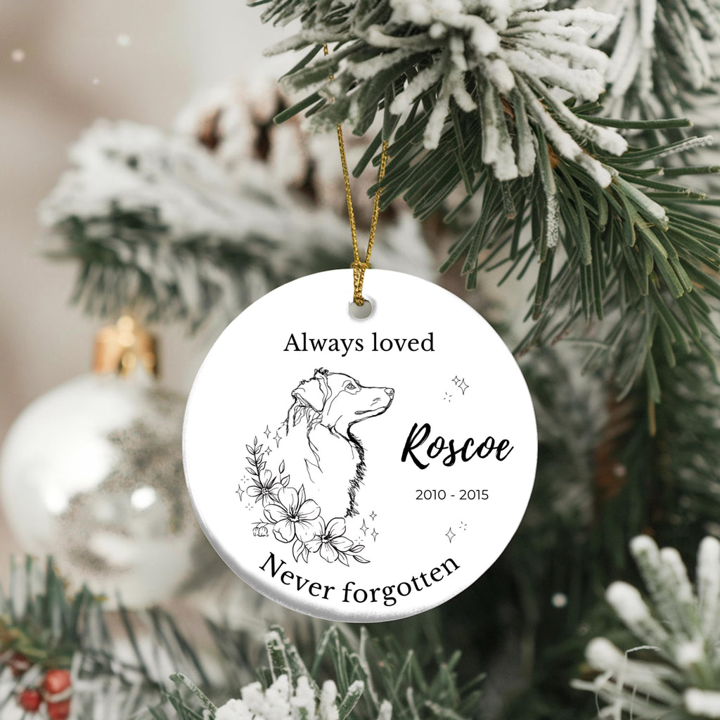 Australian Shepherd Memorial Ornament