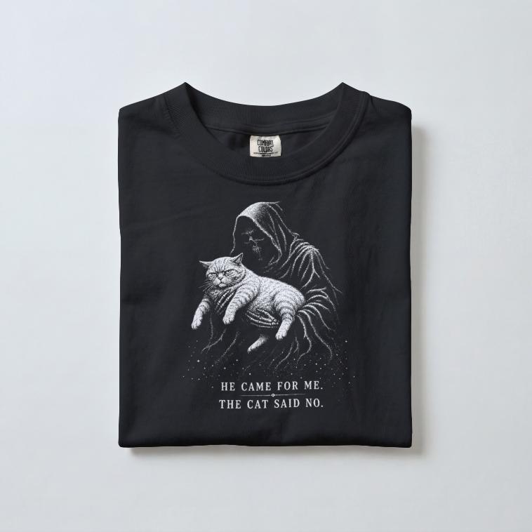 Grim Reaper Cat Halloween Shirt