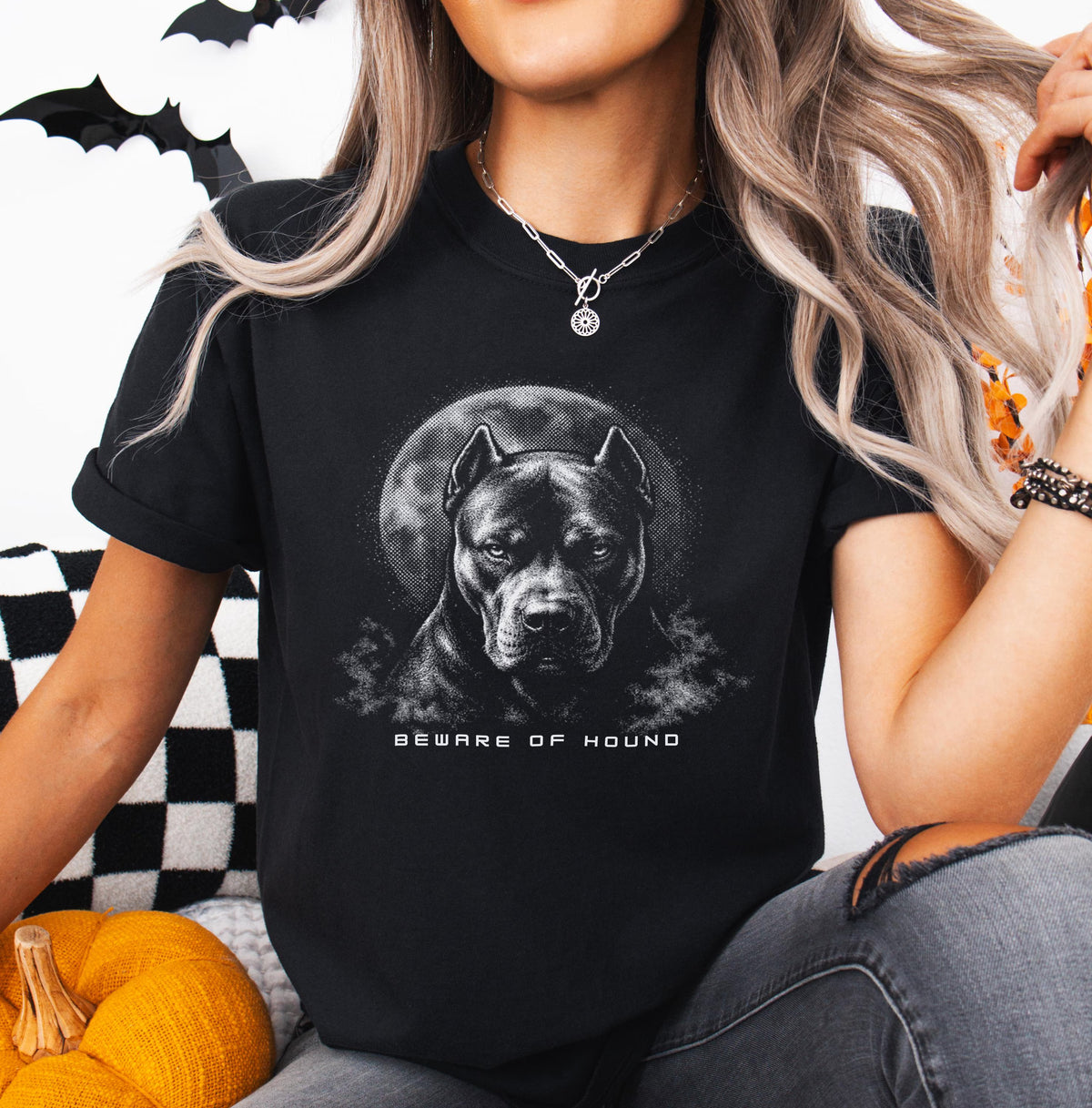 Hellhound Pitbull Halloween Shirt