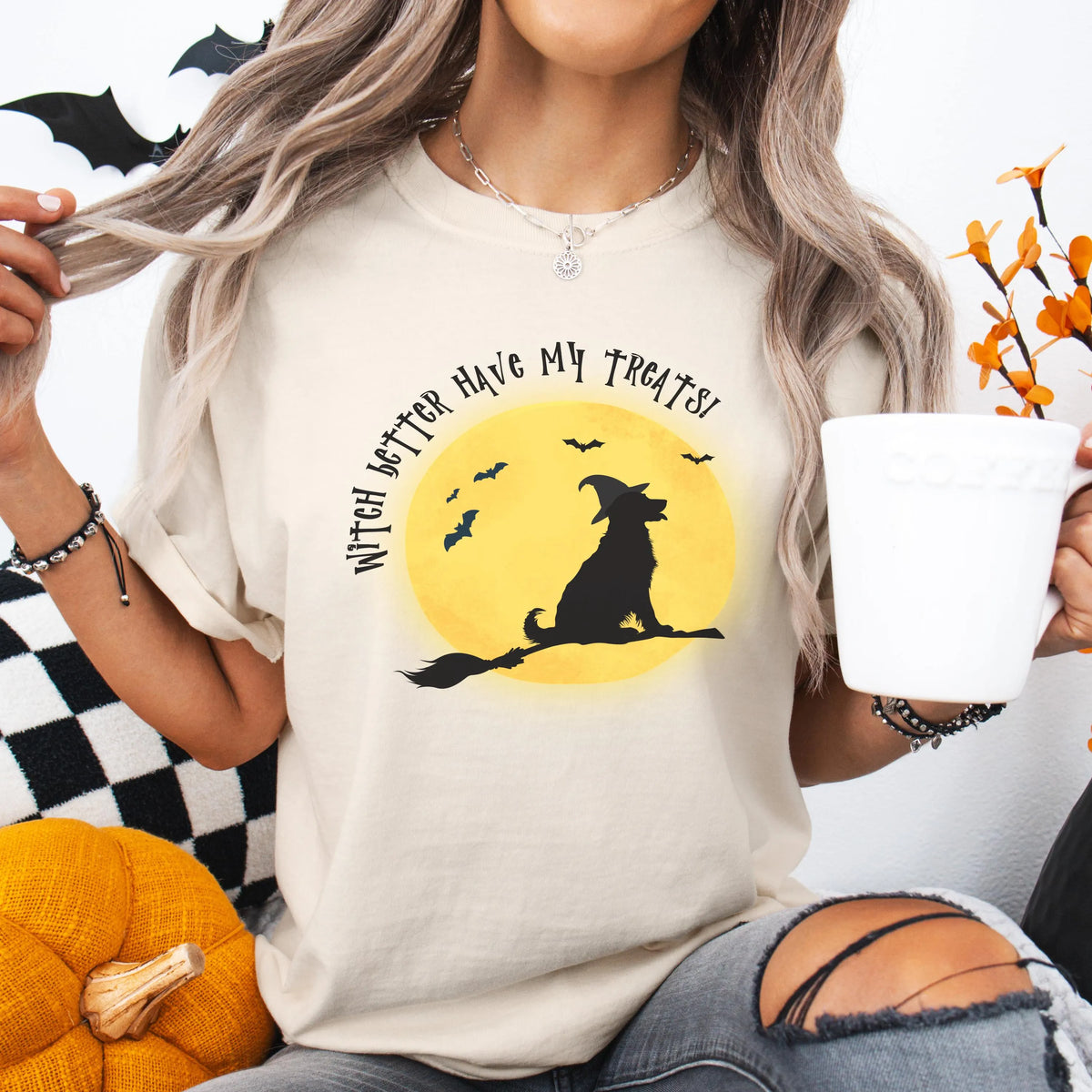 Golden Retriever Witch Halloween Shirt