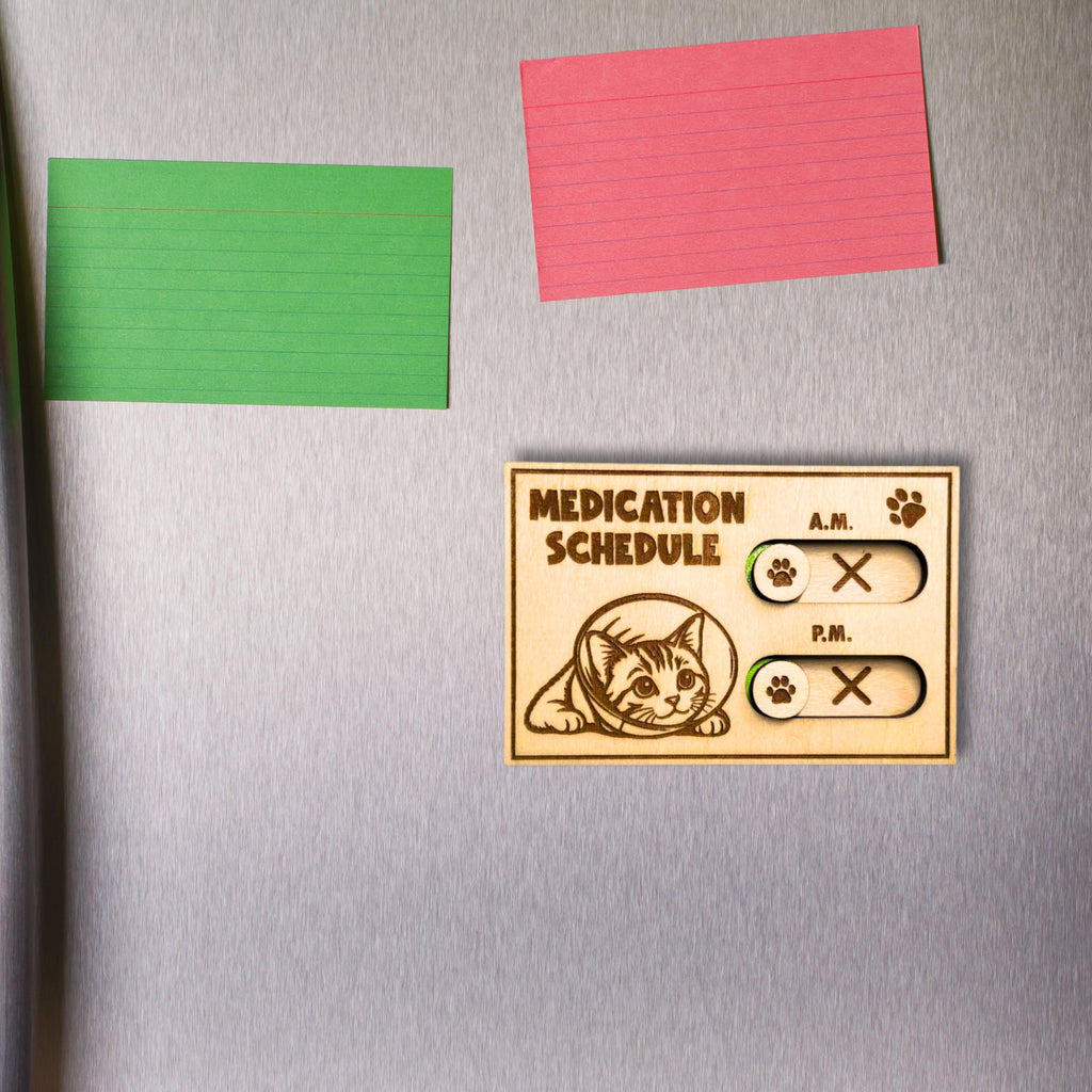 Cat Medication Reminder Fridge Magnet