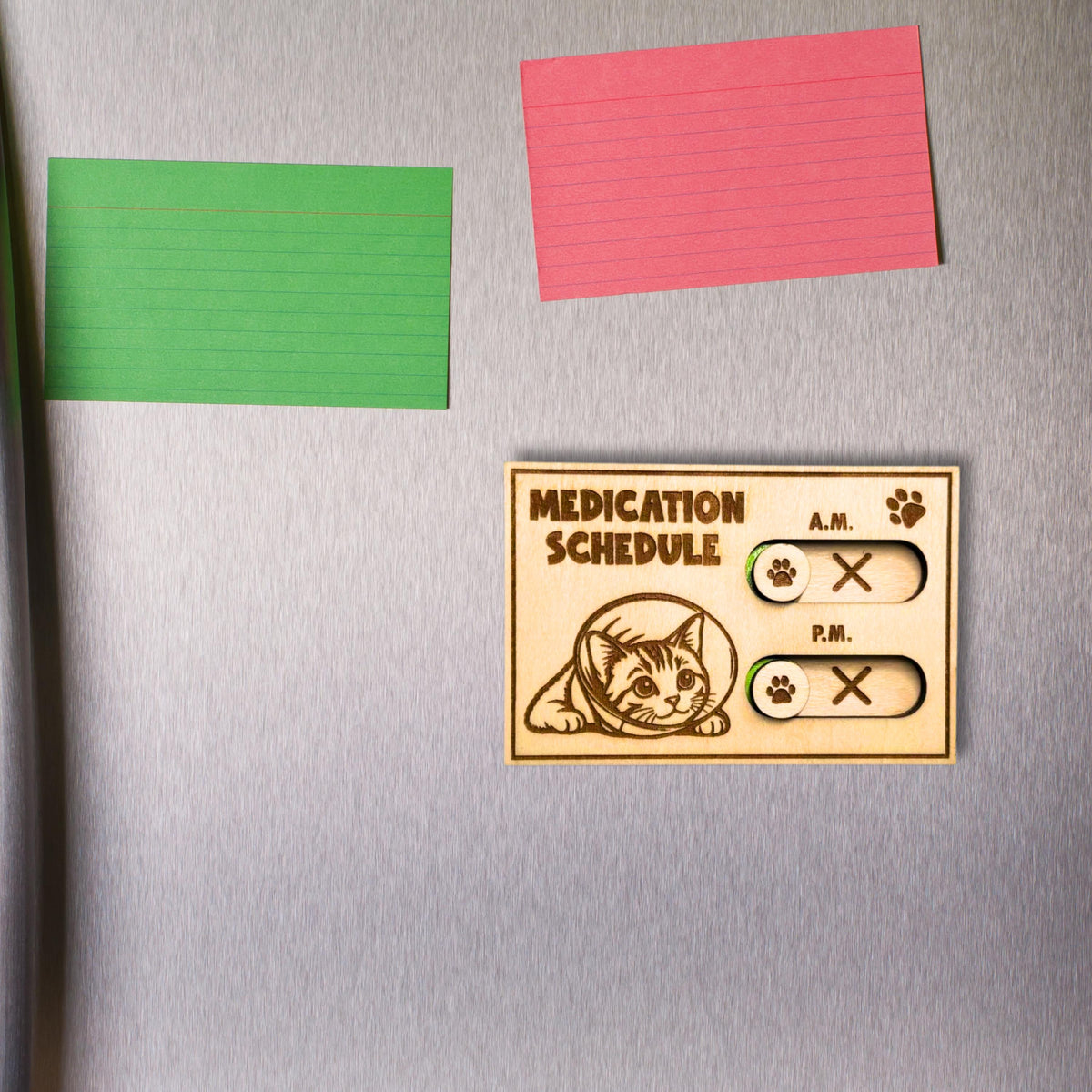 Cat Medication Reminder Fridge Magnet