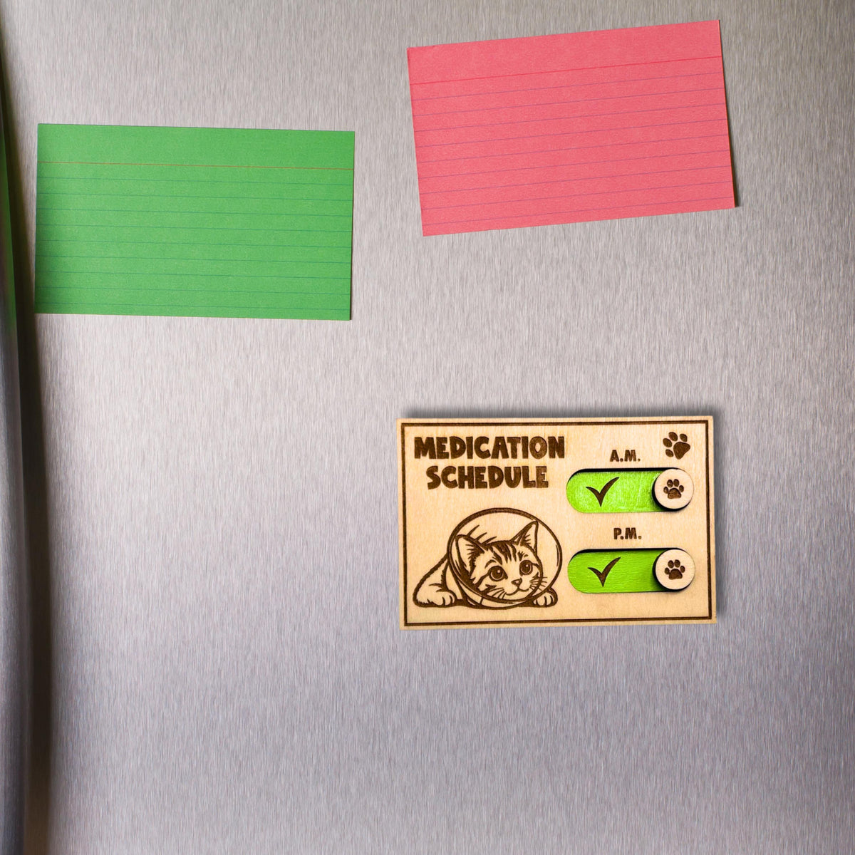 Cat Medication Reminder Fridge Magnet