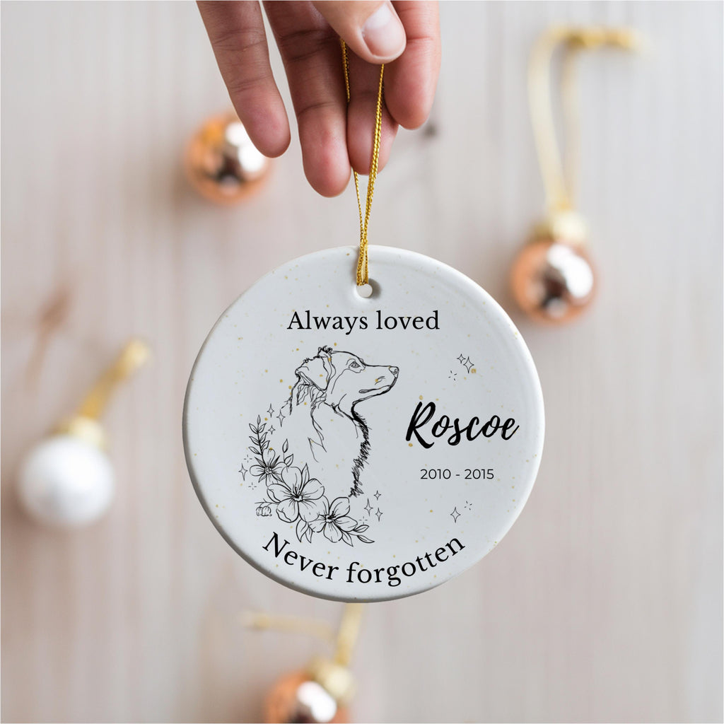 Australian Shepherd Memorial Ornament