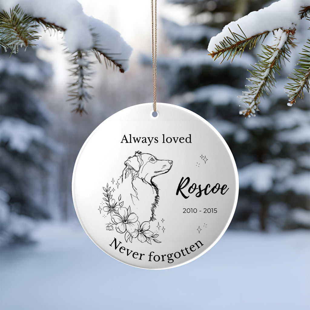 Australian Shepherd Memorial Ornament