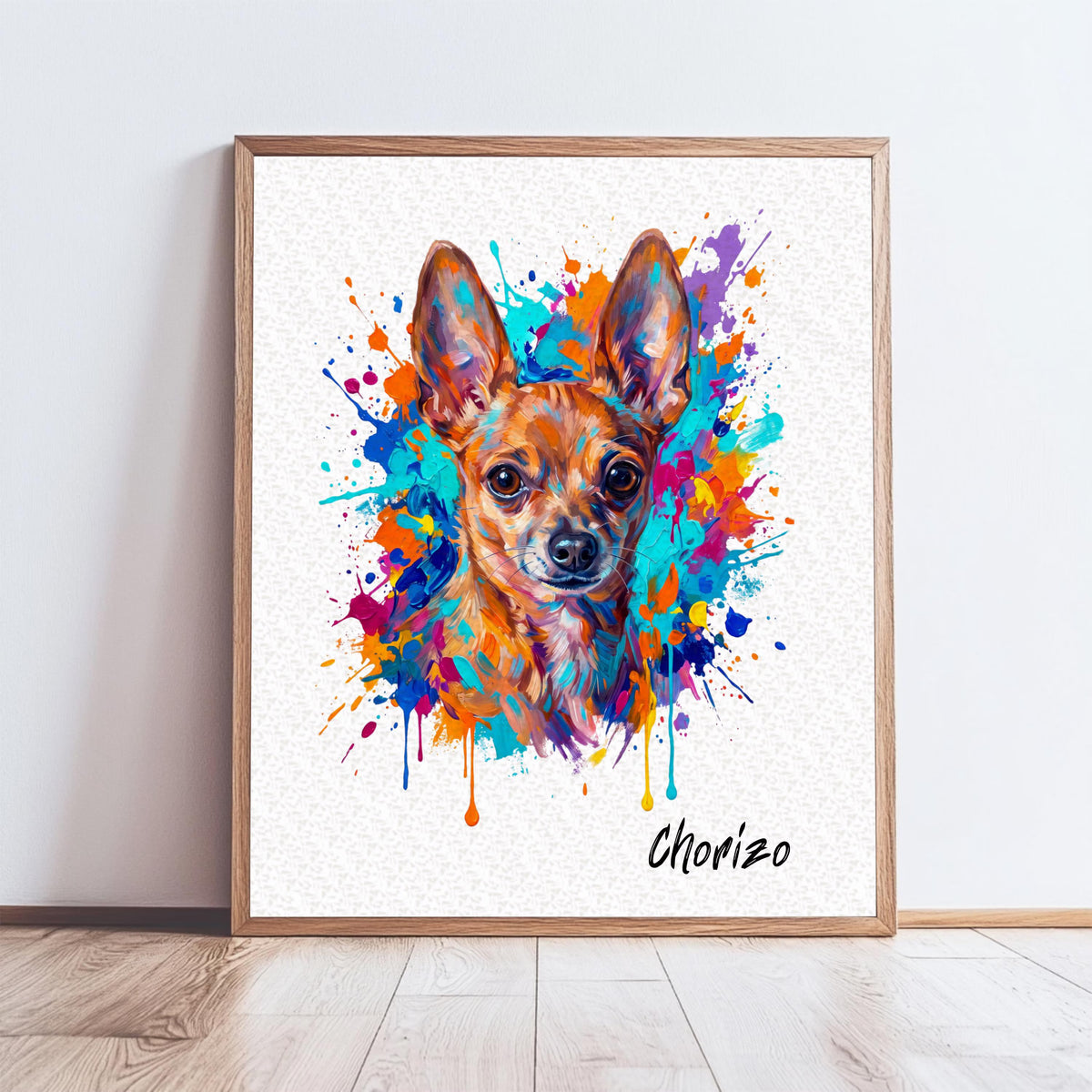Custom Watercolor Pet Portrait Canvas