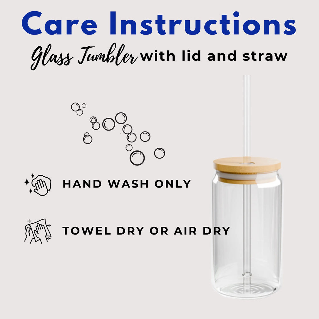 Custom Cat Photo and Name Glass Tumbler