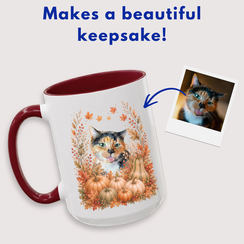 Custom Pet Fall Photo Mug
