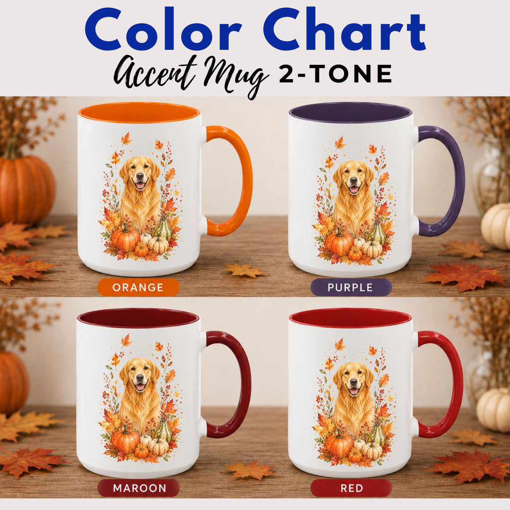 Golden Retriever Fall Coffee Mug