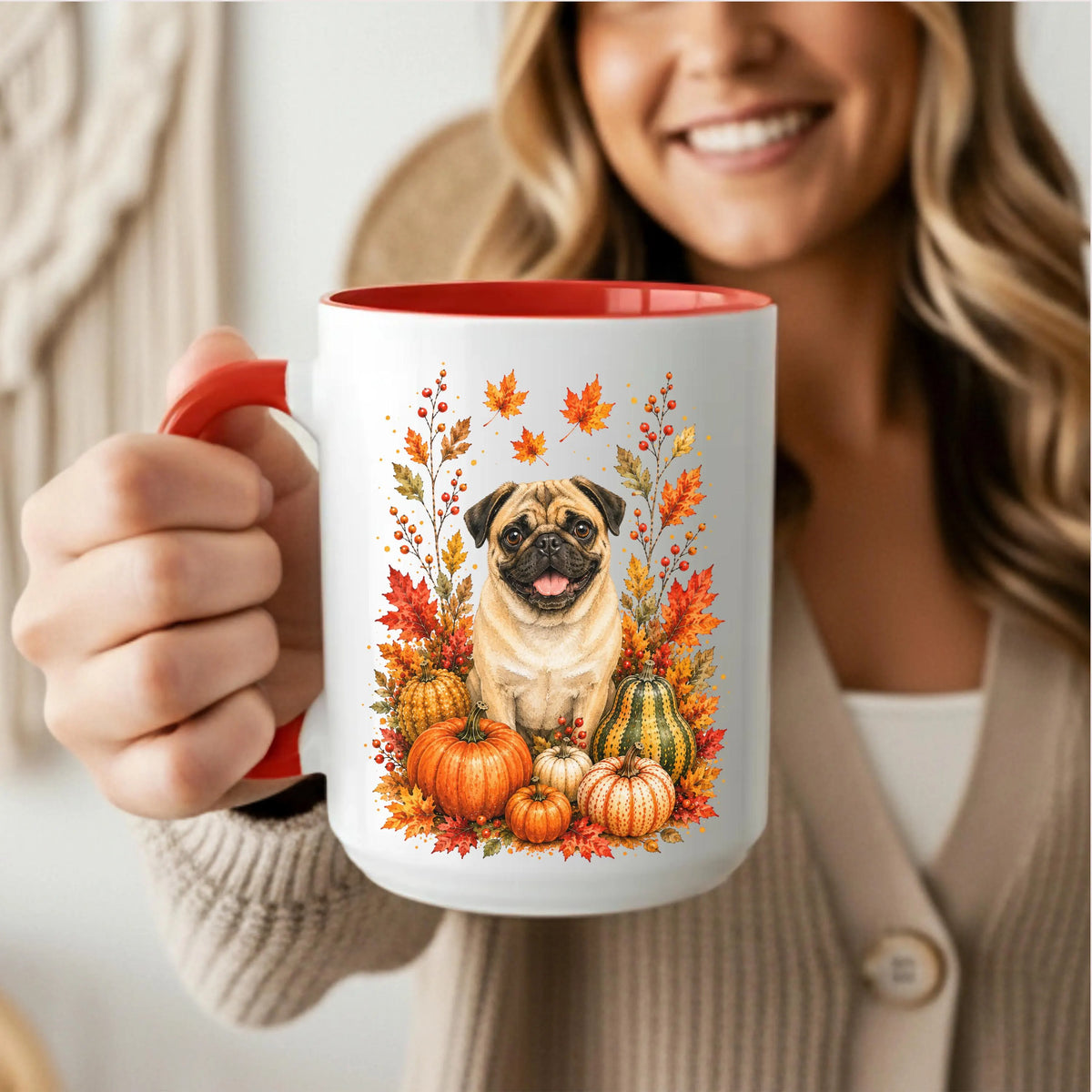 Pug Fall Coffee Mug