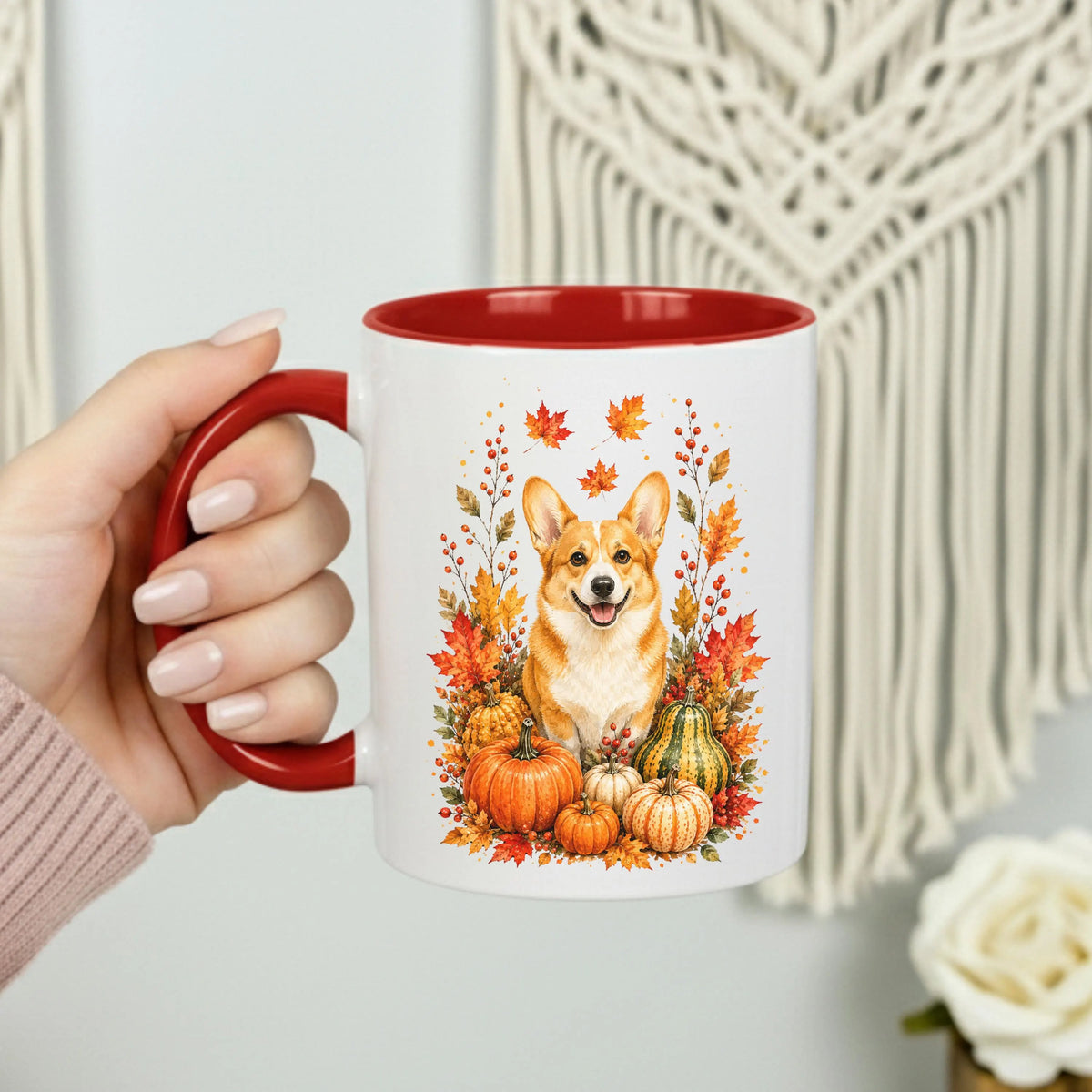 Corgi Fall Coffee Mug