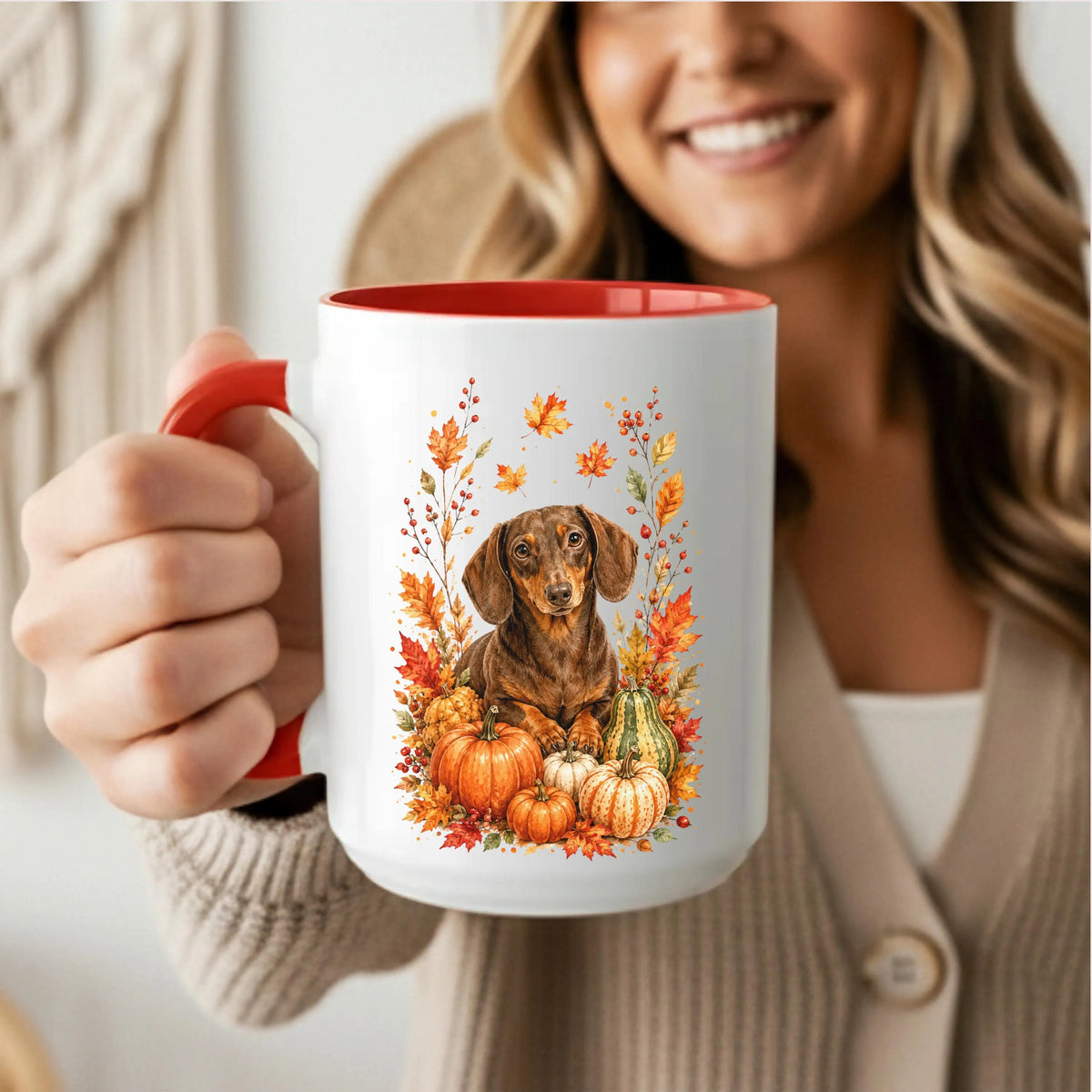 Dachshund Fall Coffee Mug