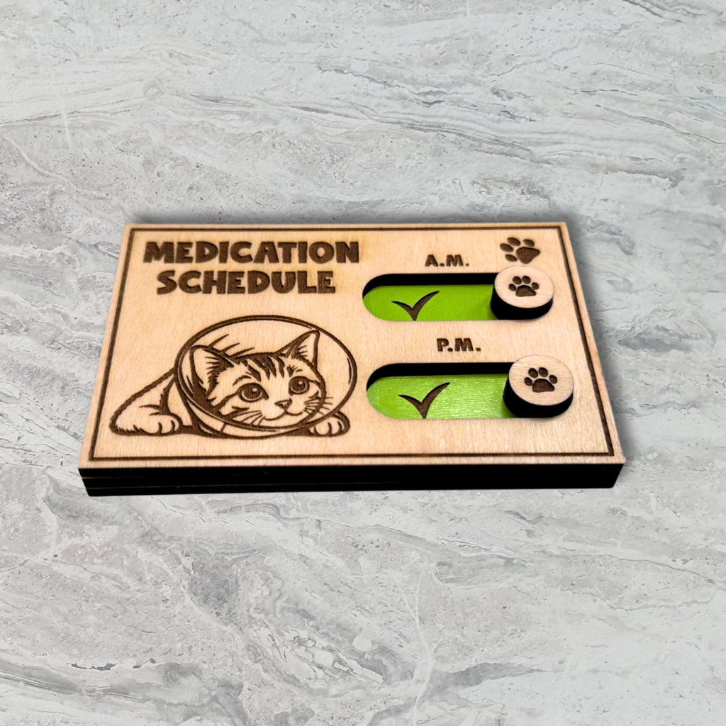 Cat Medication Reminder Fridge Magnet