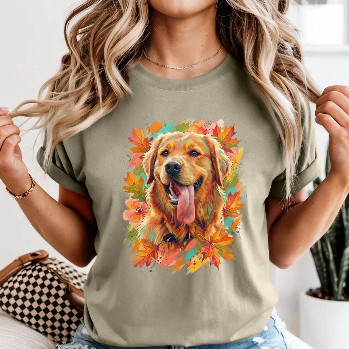 Custom Fall Pet Portrait Shirt
