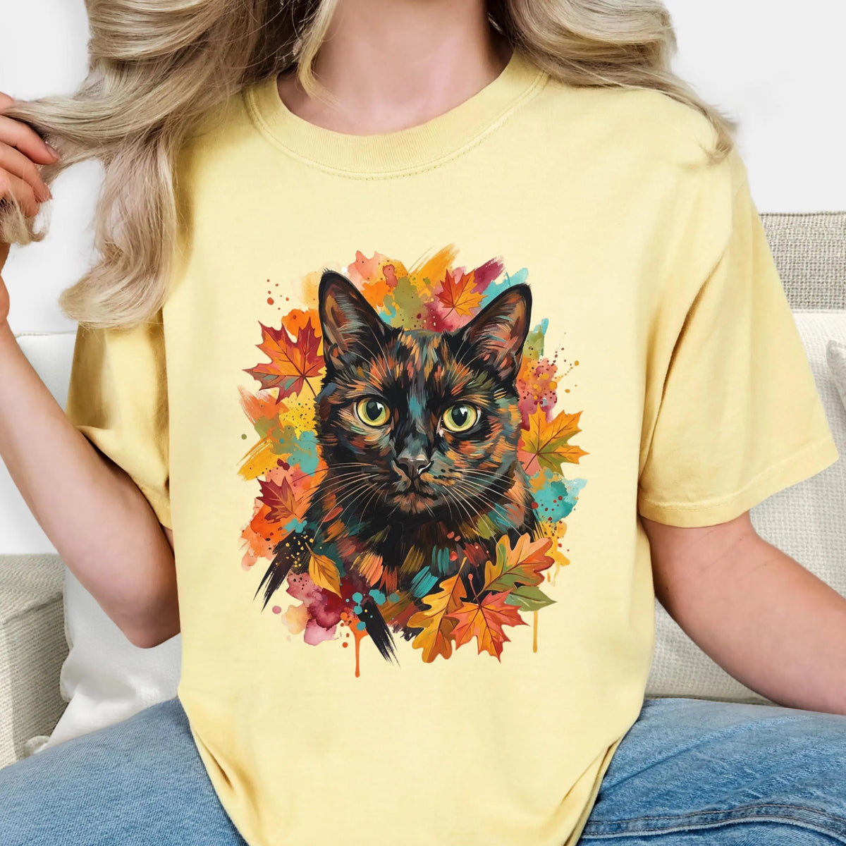 Custom Fall Pet Portrait Shirt